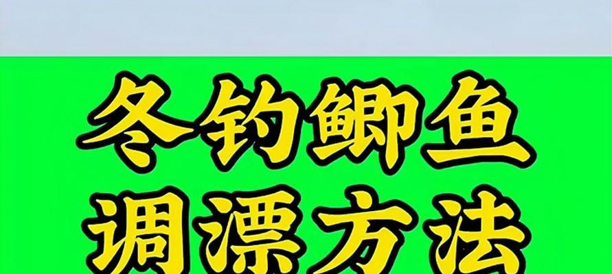 冬季钓鱼调漂技巧详解（钓鱼调漂技巧）