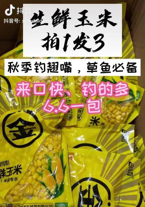 嫩玉米蒸熟钓鱼技巧（享受嫩玉米的诱饵优势）